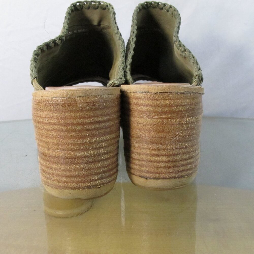 A.S.98 Women’s Nelson Slip On Wedge Sandal Green EU 37 US 6.5-7 - Picture 5 of 6